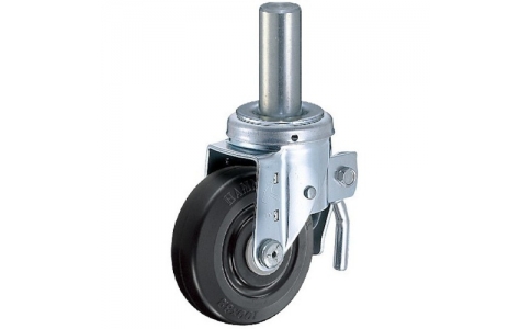 HAMMER CASTER 錘牌 615 SKRD 100-鏈球插入BOSS總鎖緊橡膠車(chē)