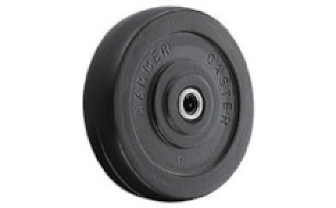 HAMMER CASTER 錘牌 靜系列E型固定橡膠車100mm