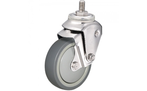 HAMMER CASTER 錘牌 腳輪415 ER-L50-鏈球E系列固定SP付PP輪彈性體卷車50mm