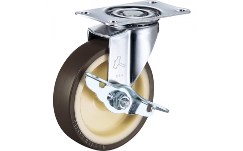 HAMMER CASTER 錘牌 腳輪 415 EUR85-鏈球平付SP付聚氨酯車