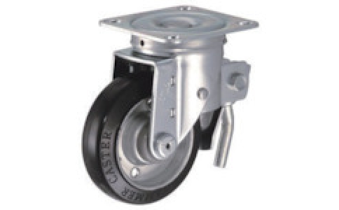 HAMMER CASTER 錘牌 腳輪 615 SRB100-鏈球平付總鎖緊橡膠B車