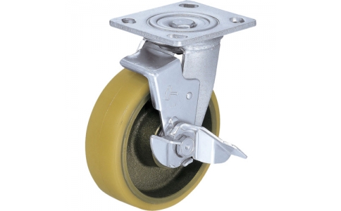 HAMMER CASTER 錘牌 鏈球腳輪 9940ER-FRO125-S-23-鏈球不銹鋼緩沖墊E固定橡膠125mm線徑2.3