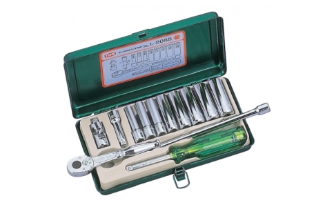 日本前田 TONE L2085-深色插口扳手套件13pcs